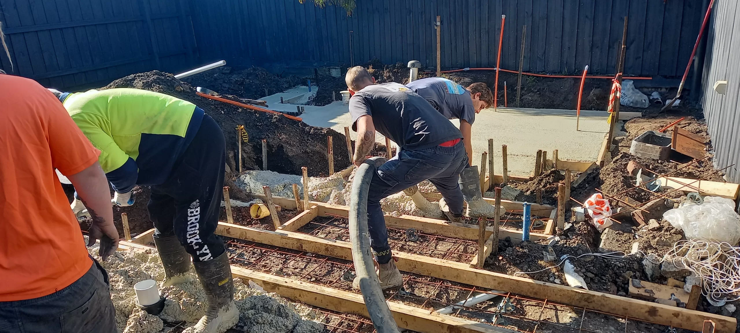 Concrete pour in Yarraville